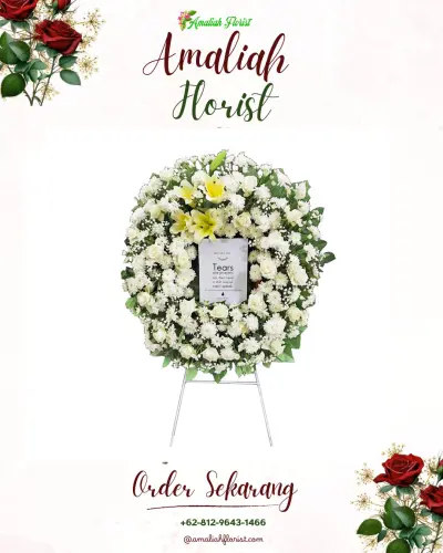 Krans Bunga Duka Cita di Padangbulia
