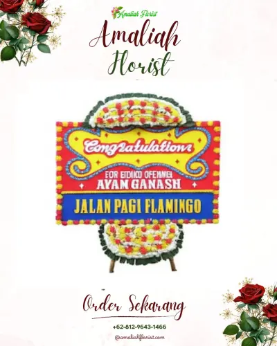 Bunga Papan Congratulation di Padangbulia